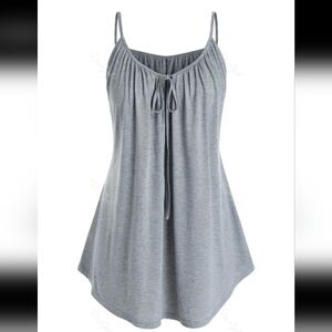 Women's Grey Sleeveless Top